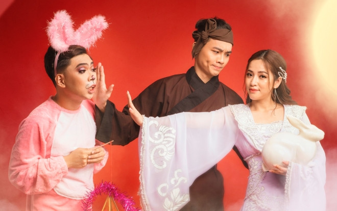 Minh Dự 'rủ rê' Anh Tú, Puka tung bộ ảnh Trung Thu độc đáo - quyết hài hước trong từng khoảnh khắc Ảnh 2