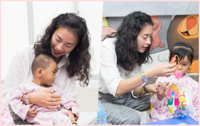 Ngô Thanh Vân đến thăm và tặng quà cho các bệnh nhi, số lượng bé được mổ tim cao đáng mừng Ảnh 2