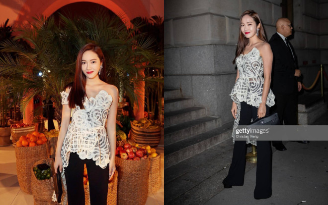 Diện cả cây đồ hơn 600 triệu đồng mà Jessica Jung vẫn bị 'dìm hàng', lộ vùng da makeup không đều màu Ảnh 2