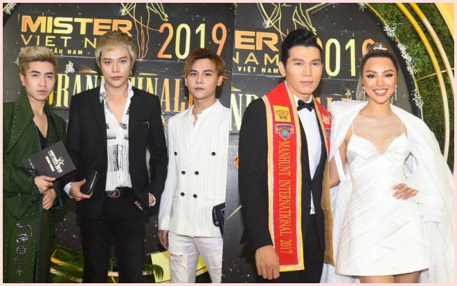 Chung kết Mister Vietnam 2019: DOMINIX 'đánh lẻ', Ngọc Tình 'hộ tống' Khả Trang chiếm spotlight thảm đỏ Ảnh 2