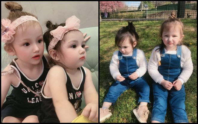 Hai em bé gái lai Tây như thiên thần gây sốt MXH, dân mạng xuýt xoa 'thật khéo đẻ' Ảnh 2