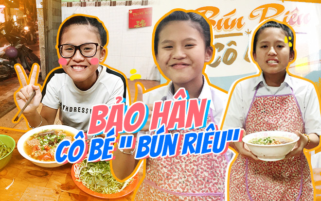 Trò cưng Hương Giang - Bảo Hân mang tạp dề, siêng năng 'chạy bàn' bán bún riêu phụ giúp bố mẹ Ảnh 2