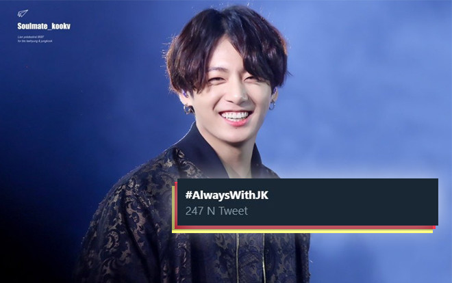 Đứng trước lùm xùm hẹn hò, fan an ủi Jungkook (BTS) với hashtag #AlwaysWithJK trending Twitter Ảnh 2