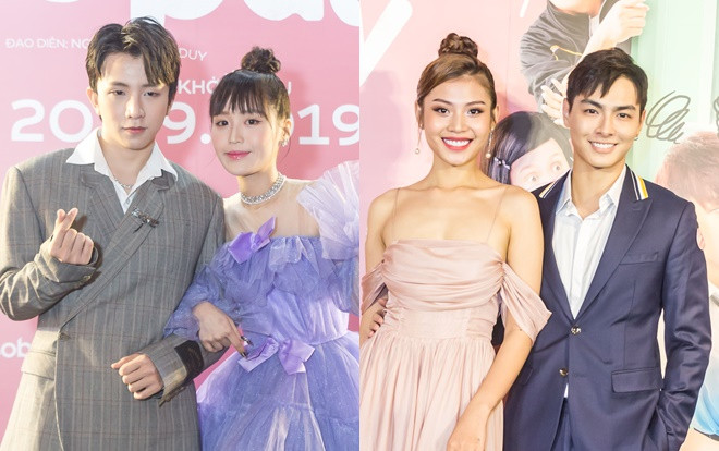 Tùng Maru - Han Sara, Jay Quân - Chúng Huyền Thanh khiến fan bấn loạn khi tay trong tay tham dự họp báo 'Siêu quậy có bầu' Ảnh 2