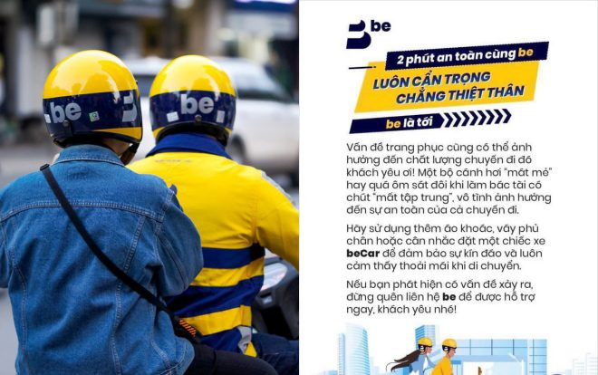 Đại diện beBike nói gì sau thông báo nhắc khách hàng 'ăn mặc mát mẻ có thể làm bác tài mất tập trung'? Ảnh 2