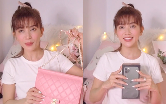 Được Huỳnh Phương tặng quà hàng hiệu, Sĩ Thanh hào hứng khoe clip 'đập hộp' nhưng không quên nhắn nhủ điều ngọt ngào đến bạn trai Ảnh 2