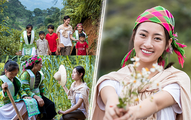 Lương Thùy Linh đẹp giản dị, san núi làm đường cho Dự án nhân ái: Sẽ thắng lớn như Tiểu Vy? Ảnh 2