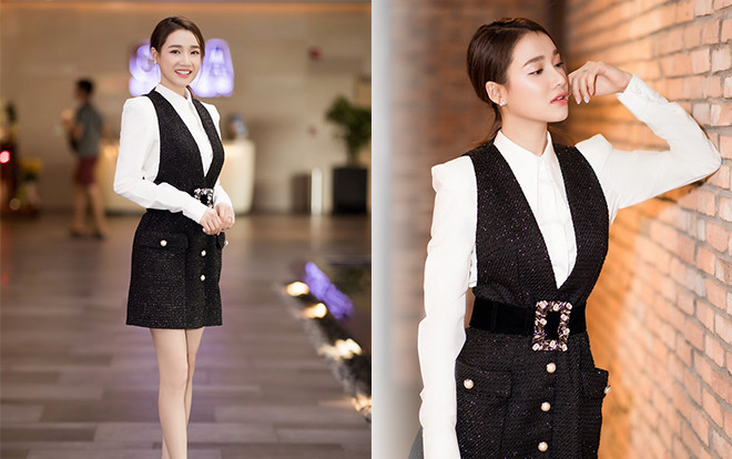 Nhã Phương khẳng khiu diện váy kín đáo Ảnh 2