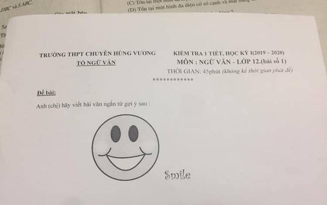 Nhận đề văn với mỗi hình mặt cười khiến học sinh 'méo mặt' suy nghĩ cách làm, cư dân mạng được dịp thỏa sức phân tích đầy sáng tạo Ảnh 2