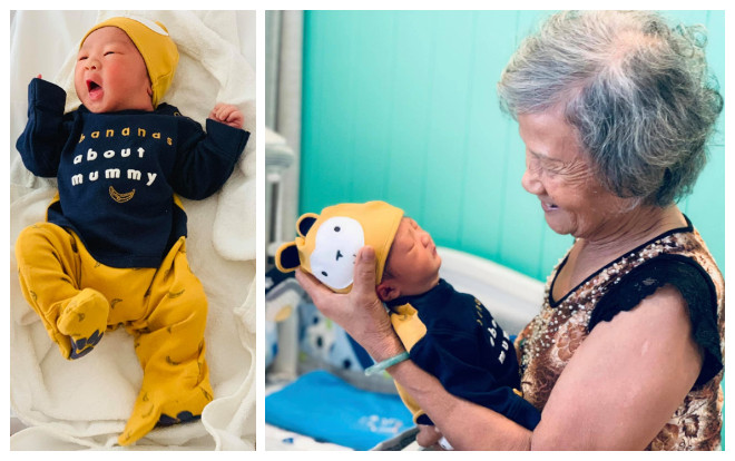 Con trai thứ 3 mới sinh chưa được bao lâu Hoàng Bách đã 'lầy lội' khoe ảnh con khắp mạng xã hội Ảnh 2