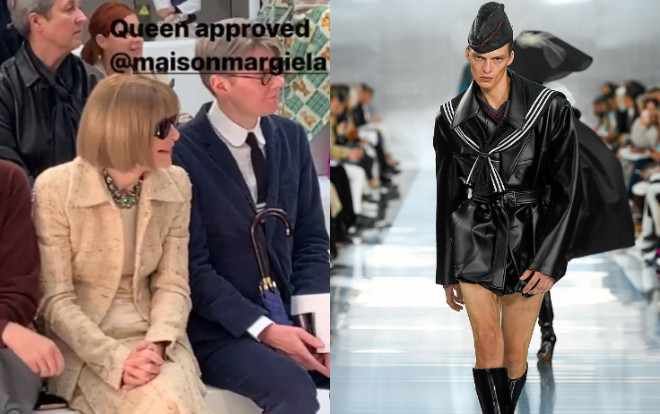 Mẫu nam catwalk như điên khùng trên sàn diễn khiến 'chị đại' Anna Wintour bật cười Ảnh 2