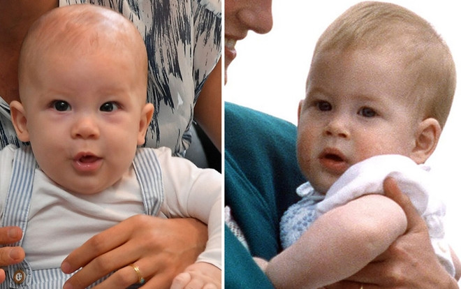 Bé Archie giống hệt bố Harry lúc bé khiến fan 'phát cuồng' Ảnh 2