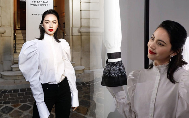 'Ma nữ' Mai Davika đẹp mê hồn trong buổi triển lãm Áo sơ mi trắng tri ân ông hoàng Karl Lagerfeld Ảnh 2