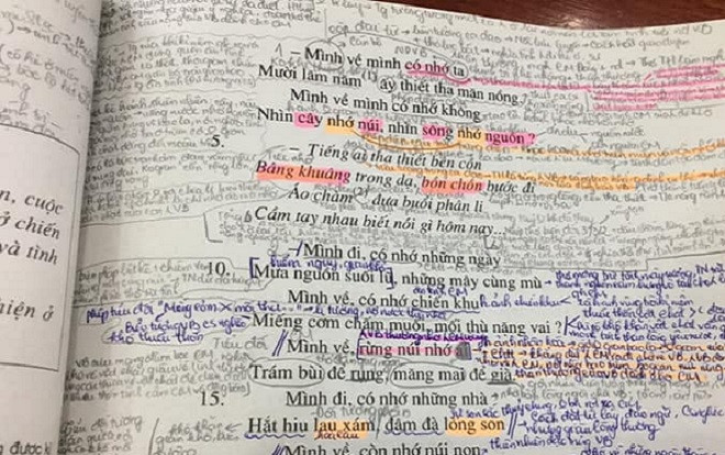 Cứ mùa ôn thi đến, sách giáo khoa của dân chuyên Văn lại chi chít kiến thức khiến giới học trò gật gù đồng cảm Ảnh 2