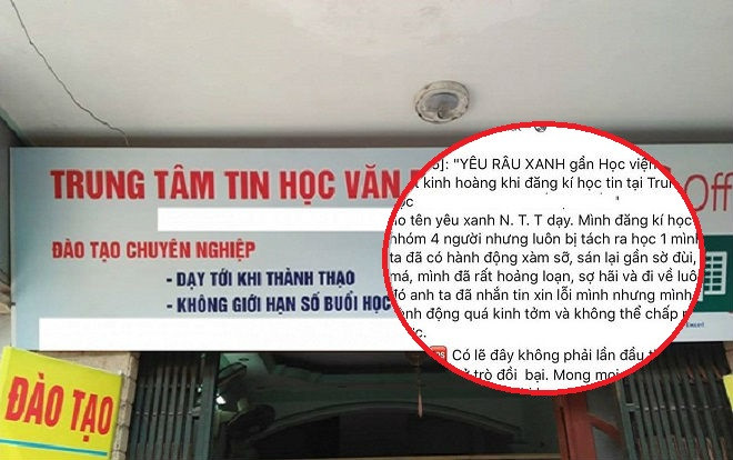 Vợ chủ Trung tâm tin học ở Hà Nội bị tố 'sờ đùi, thơm má' học viên: 'Chồng tôi là người hiền lành, có ai đó đã cố tình chơi xấu chúng tôi' Ảnh 2