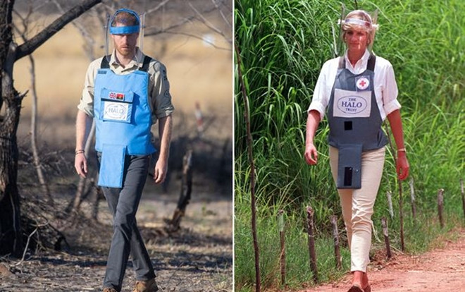 Hoàng tử Harry tới thăm bãi mìn gợi nhớ hình ảnh cố Công nương Diana Ảnh 2