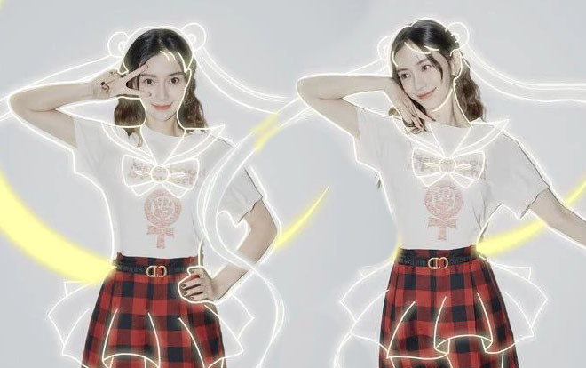 Dù đã là bà mẹ một con tuổi 30, Angelababy vẫn 'teen hóa' làm Thủy thủ mặt trăng xinh đẹp Ảnh 2