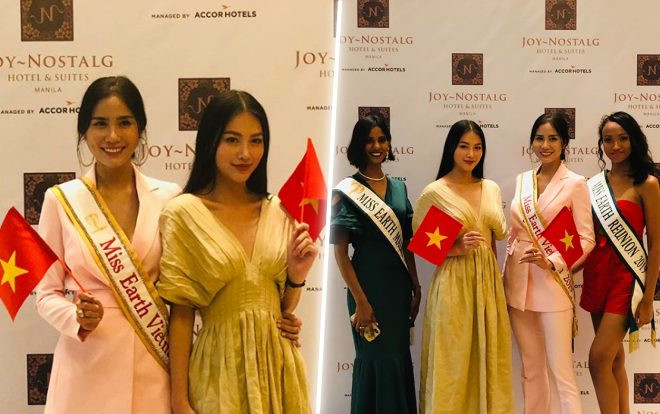 Hoàng Hạnh hội ngộ Phương Khánh tại Miss Earth 2019,  chia sẻ 'bí quyết giành vương miện' Ảnh 2
