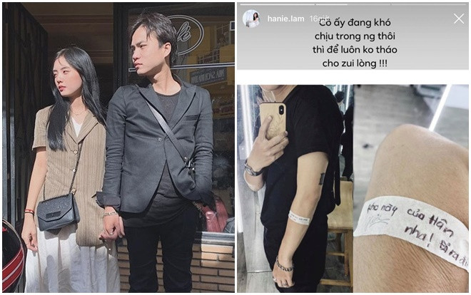 Gửi lời cảnh cáo ngầm tới các 'Tuesday', Lâm Á Hân dán giấy lên người bạn trai để đánh dấu 'hoa này đã có chủ' Ảnh 2