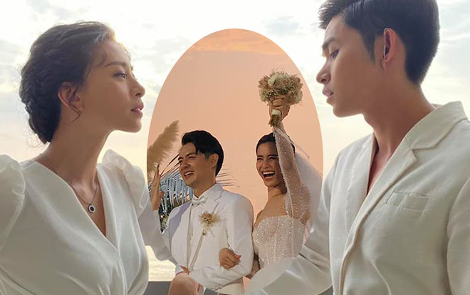 Clip Đông Nhi - Ông Cao Thắng ném hoa cưới: Jun Phạm - Trúc Nhân lầy lội cướp về nhét tay Ngô Thanh Vân Ảnh 2