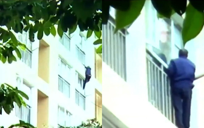 Ông lão 60 tuổi liều mình leo 9 tầng nhà vì lý do khiến dân tình cảm động Ảnh 2