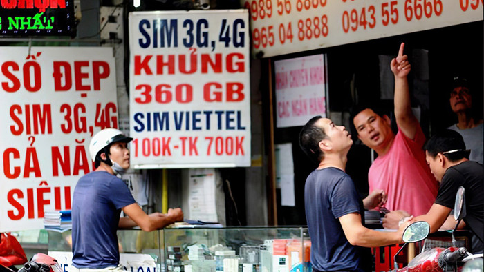 thanh tra đồng loạt việc buôn bán SIM