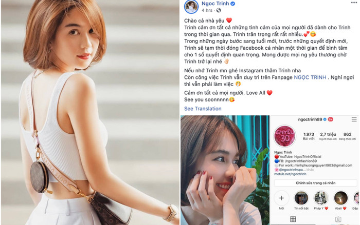 Ngọc Trinh bất ngờ thông báo khoá Facebook cá nhân, lý do cũng khiến ai bất ngờ Ảnh 2