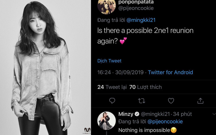 Minzy úp mở về màn tái hợp sắp tới của 2NE1 Ảnh 2