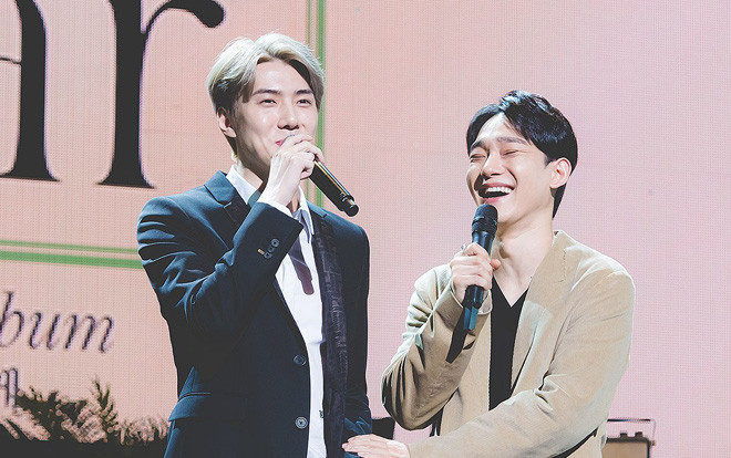 Chuyện giờ mới kể: Chen (EXO) tiết lộ lí do Sehun trở thành MC đặc biệt cho showcase comeback solo Ảnh 2