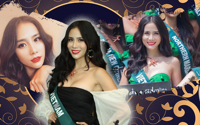 Hoàng Hạnh nỗ lực nói tiếng Anh, tự hào giới thiệu ý nghĩa của hoa sen tại Miss Earth 2019 Ảnh 2