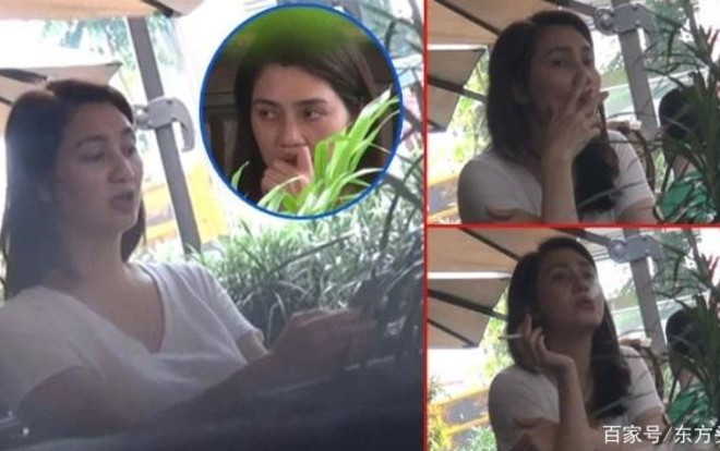 Hồng Hân không trang điểm ra phố cùng bạn, hút thuốc nhả khói Ảnh 2