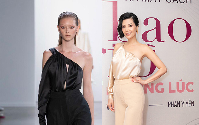 Vũ Cẩm Nhung kiêu hãnh với thiết kế 'Đi nhặt hạt sương nghiêng' của Công Trí Ảnh 2