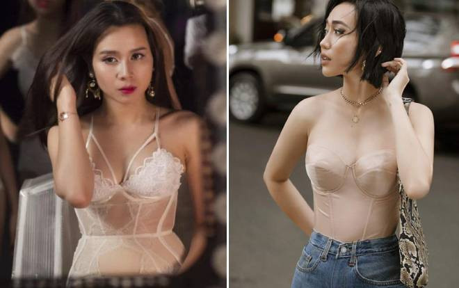 Diện váy đầm màu da: Diệu Nhi gây hoa mắt, Diễm My 9x, Ngân 98 gây hiểu lầm Ảnh 2