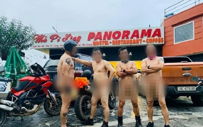 Nhóm người đàn ông khỏa thân  trên đèo Mã Pì Lèng livestream trên facbook với mục đích 'bảo vệ môi trường' bị 'ném đá' dữ dội Ảnh 2