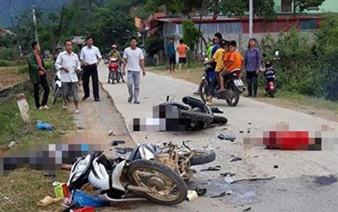 Va chạm kinh hoàng giữa 2 xe máy ở Lạng Sơn, 1 người tử vong, 4 người bị thương Ảnh 2