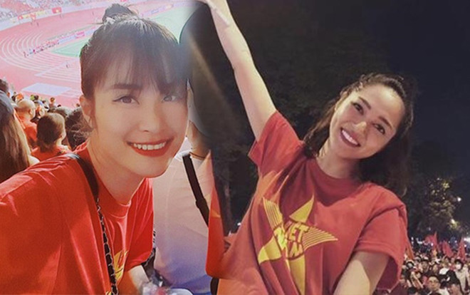 Sao Việt cổ vũ đá bóng: Đông Nhi, Mỹ Linh tưởng là đẹp nhất nhưng vẫn thua xa Thủy Tiên Ảnh 2