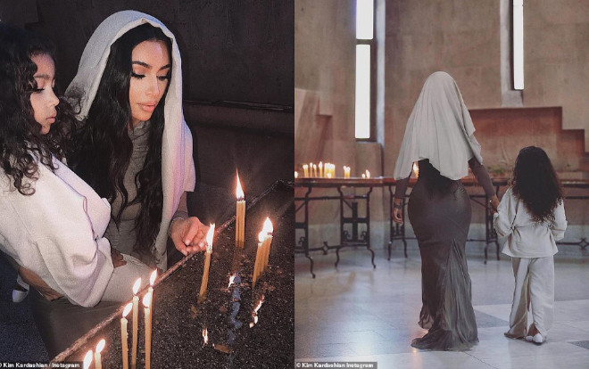 Kim Kardashian tiếp tục bị chỉ trích khi diện đồ gợi cảm ôm sát vào nhà thờ  Ảnh 2