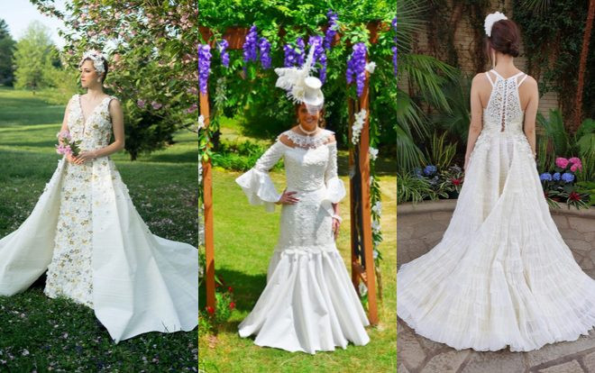 Tròn mắt với những chiếc váy cưới làm từ giấy vệ sinh lộng lẫy chẳng kém high fashion Ảnh 2