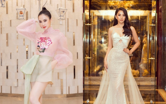 Tiểu Vy xuất sắc với 2 bộ váy, Angela Phương Trinh diện đầm lụa mong manh, dẫn đầu top sao đẹp Ảnh 2