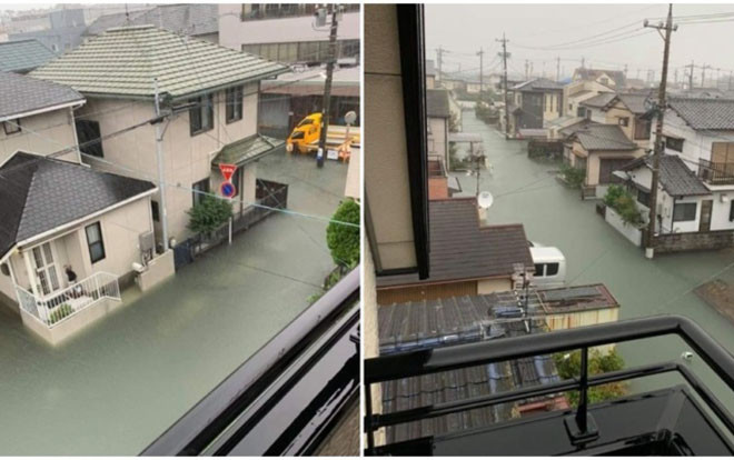Hậu siêu bão Hagibis, ảnh chụp cơn lũ quét qua Nhật Bản khiến cả thế giới kinh ngạc Ảnh 2