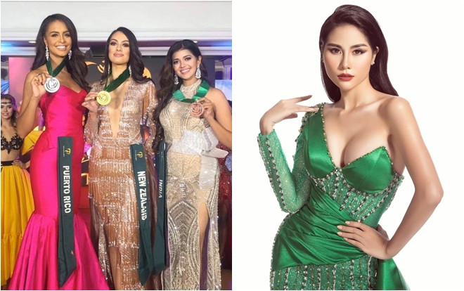 Hoàng Hạnh 'trắng tay' tại phần thi trang phục dạ hội Miss Earth 2019 Ảnh 2