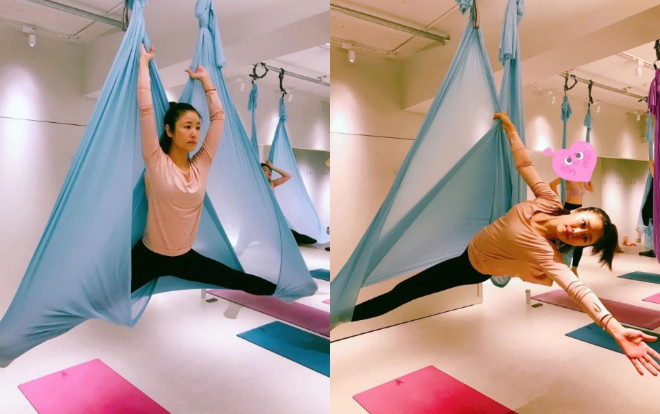U40 nhưng Lâm Tâm Như vẫn khoe cơ thể dẻo dai, thon gọn khi luyện tập yoga Ảnh 2