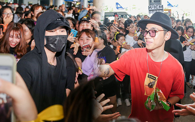 Clip: Hàng trăm fan vây kín K-ICM và Jack tại sân bay, bật khóc khi gặp thần tượng Ảnh 2