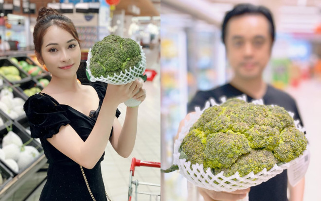 Dương Khắc Linh lầy lội tặng bà xã bó súp lơ nhân ngày phụ nữ Việt Nam 20/10 Ảnh 2