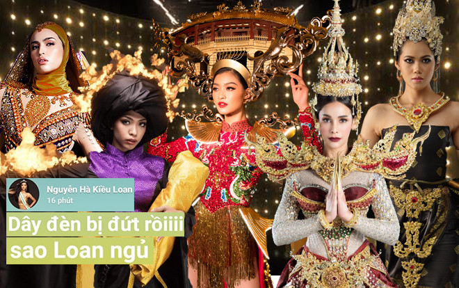 National Costume của Kiều Loan bị đứt đèn, nguy cơ mờ nhạt trước dàn đối thủ châu Á? Ảnh 2