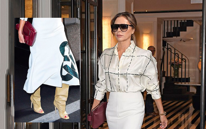 Victoria Beckham chơi trội xuống phố với đôi bốt bùng nhùng Ảnh 2