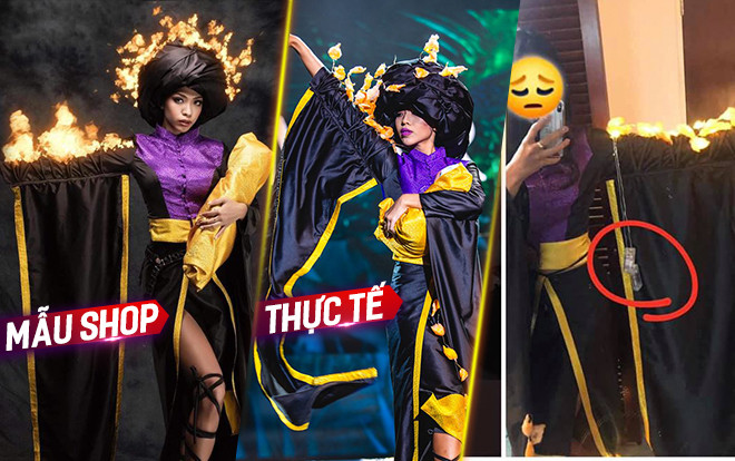 National Costume thảm hoạ nhất của MGI 2019: Ảnh studio 'lồng lộn', thực tế thê lương như mua hàng online Ảnh 2