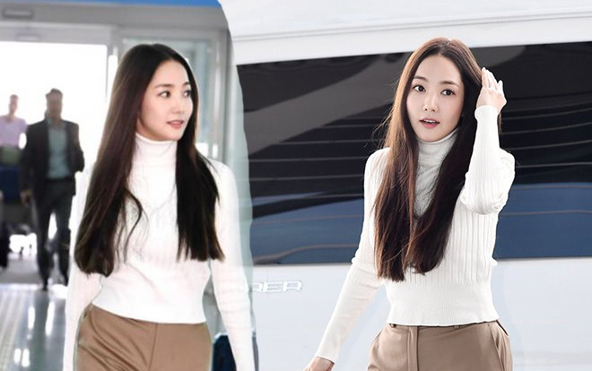 'Thư ký Kim' Park Min Young đẹp khó cưỡng khi sải bước như siêu mẫu tại sân bay Ảnh 2