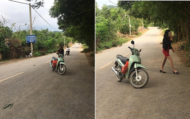 Người phụ nữ thản nhiên dựng xe máy giữa đường để nghe điện thoại gây tranh cãi Ảnh 2