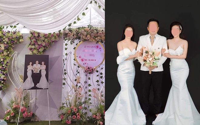 Đăng ảnh cưới 'một chồng hai vợ', dân mạng tưởng đám cưới 'tay ba' nhưng hóa ra chỉ là… rủ bạn thân chụp cùng cho vui! Ảnh 2